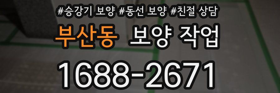 부산동 보양 작업