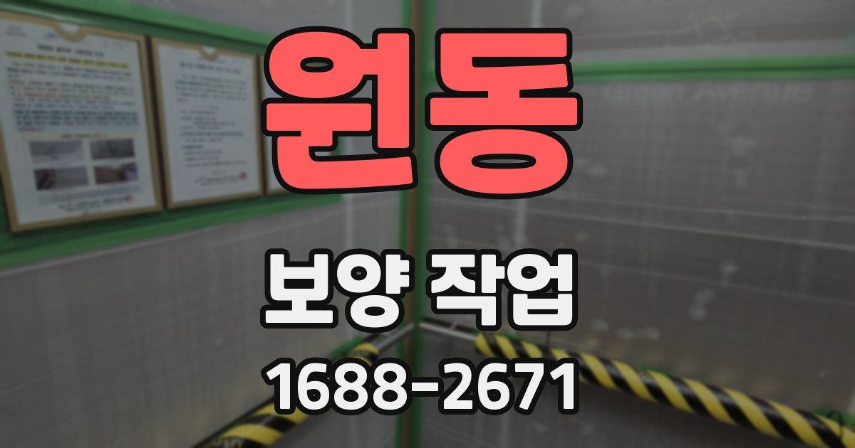 원동 보양 작업