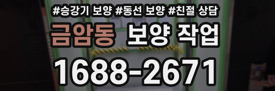금암동 보양 작업