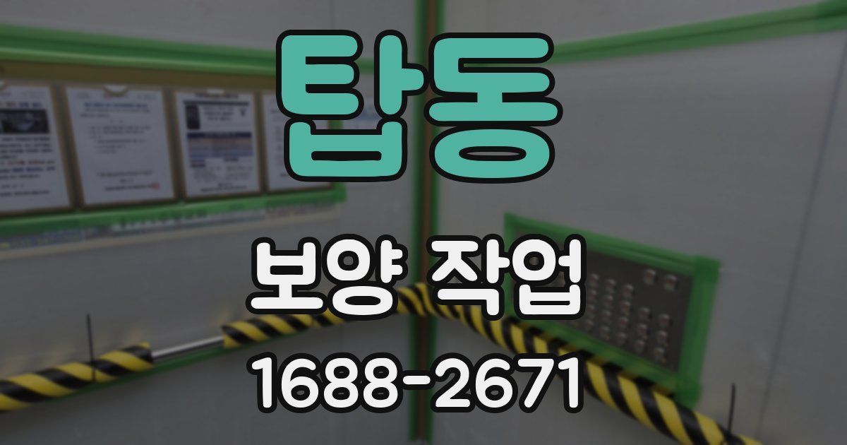 탑동 보양 작업