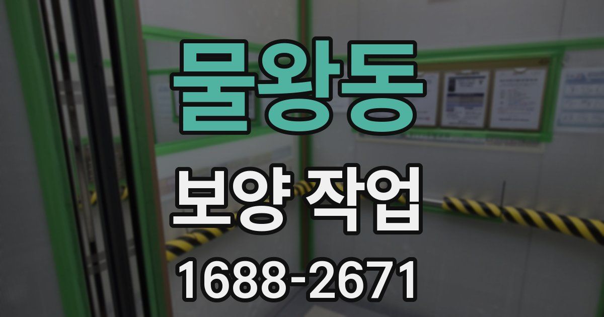 물왕동 보양 작업