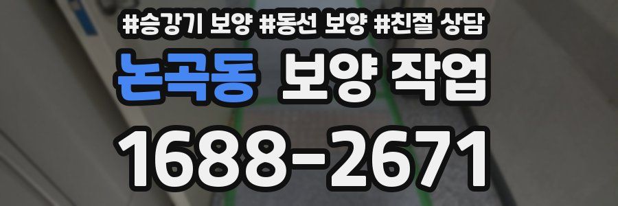 논곡동 보양 작업