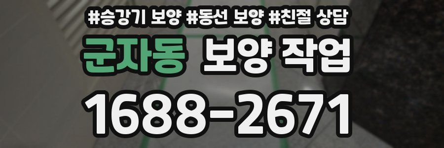 군자동 보양 작업
