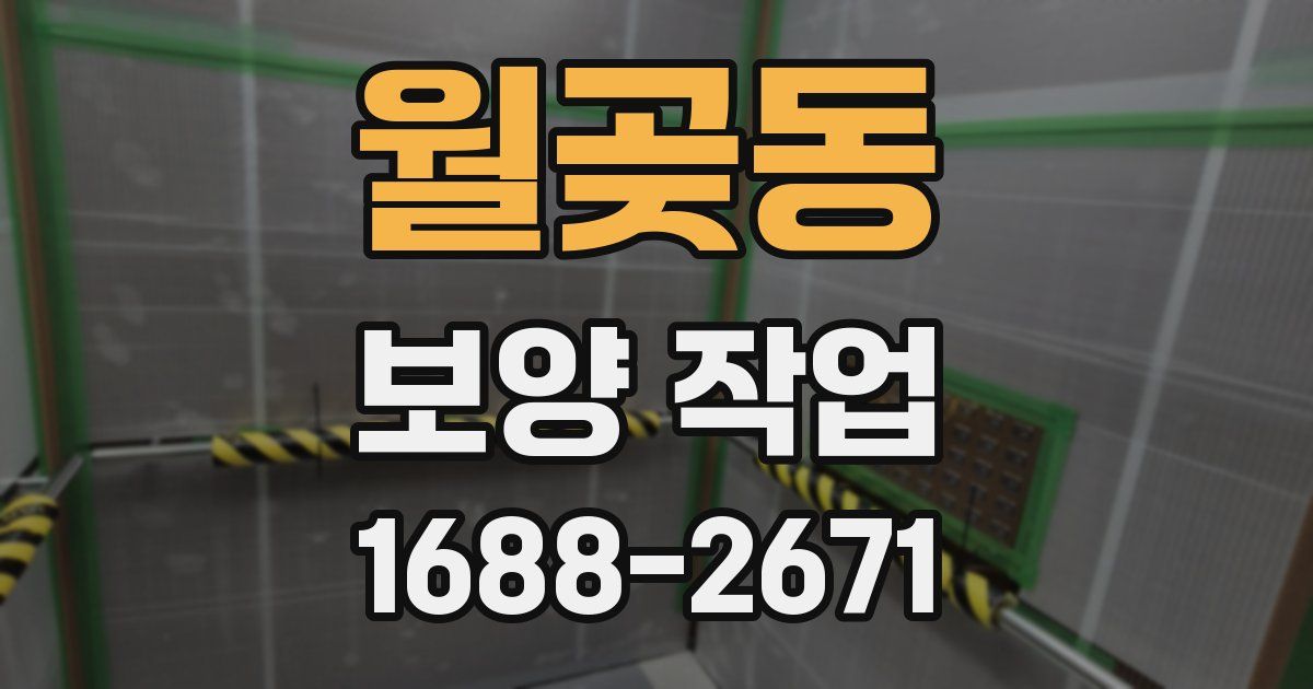 월곶동 보양 작업