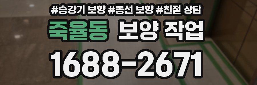 죽율동 보양 작업