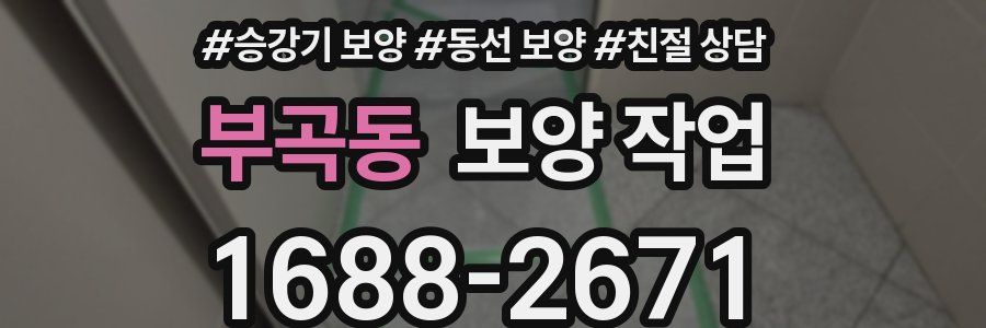 부곡동 보양 작업