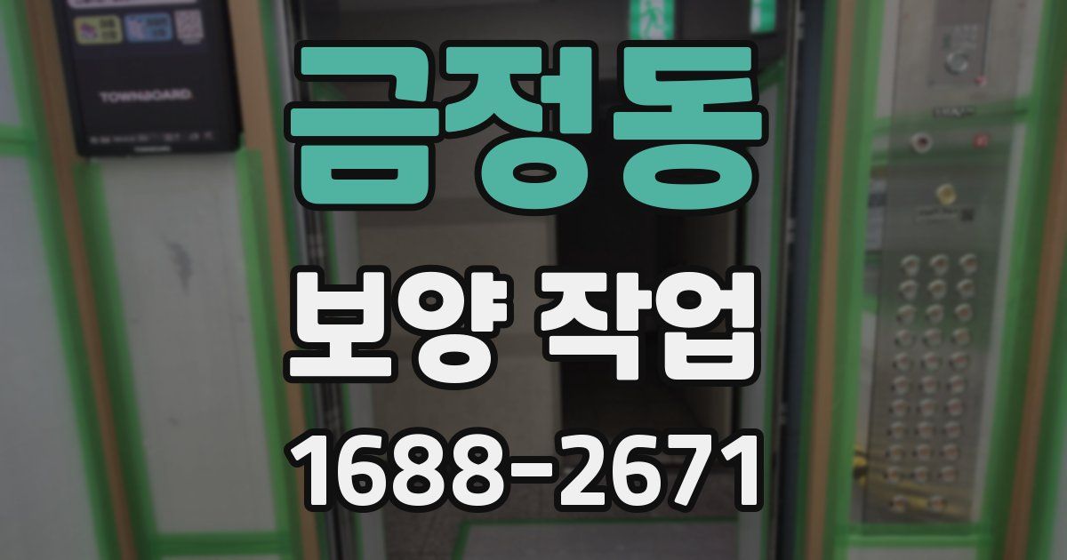 금정동 보양 작업