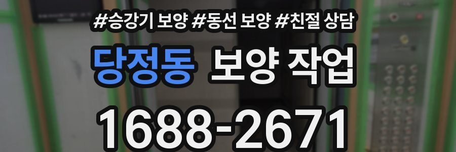 당정동 보양 작업