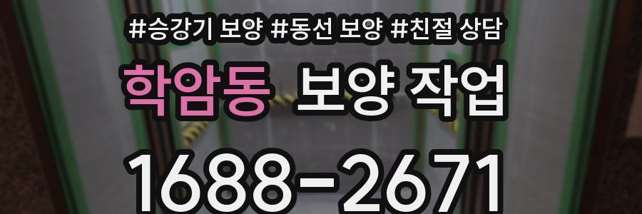 학암동 보양 작업