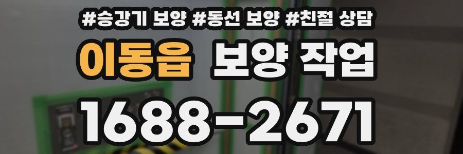 이동읍 보양 작업