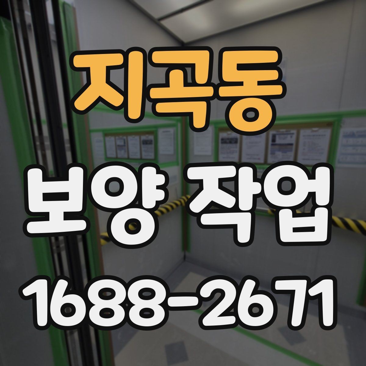 지곡동 보양 작업 범위는 어디까지 포함될까