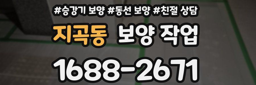 지곡동 보양 작업