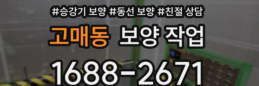 고매동 보양 작업