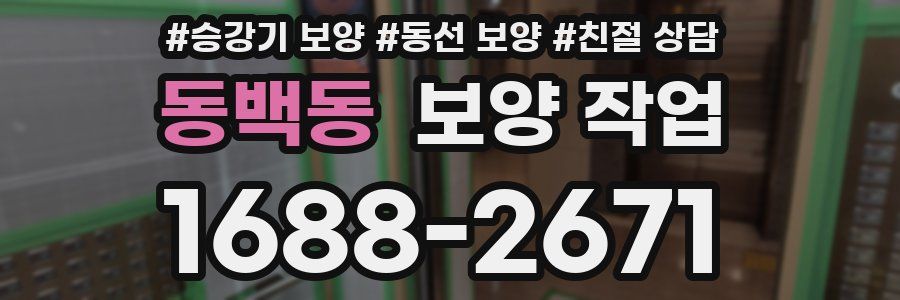 동백동 보양 작업