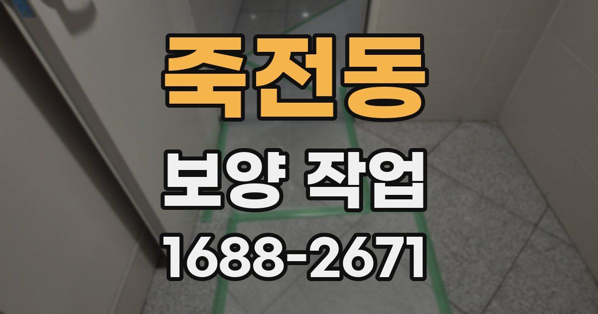 죽전동 보양 작업