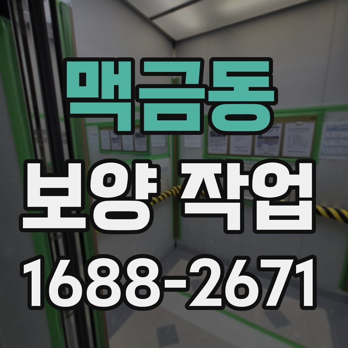 맥금동 보양 작업 현장 보호해야 할 곳 설정하는 법