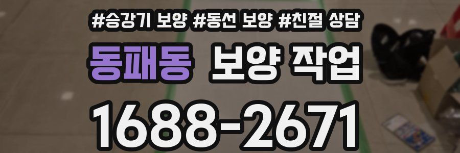 동패동 보양 작업