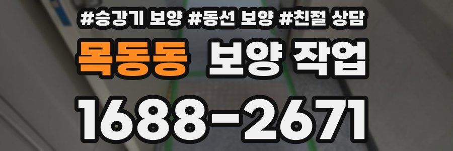 목동동 보양 작업
