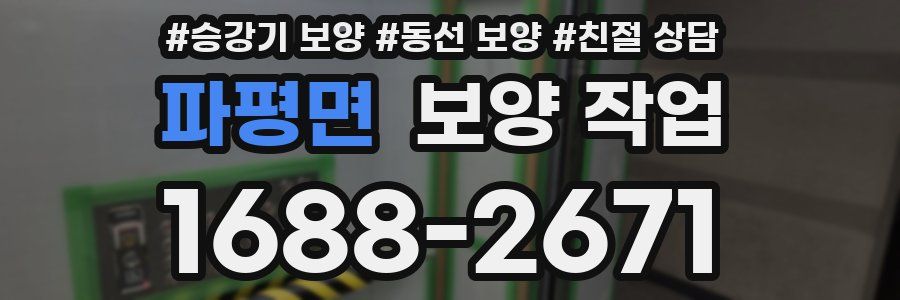 파평면 보양 작업