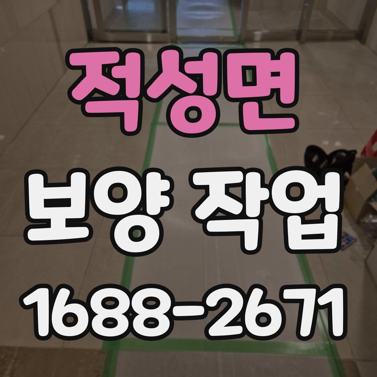 적성면 보양 작업 전후 사진으로 보는 현장 변화