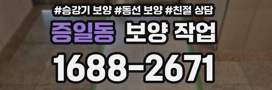 증일동 보양 작업