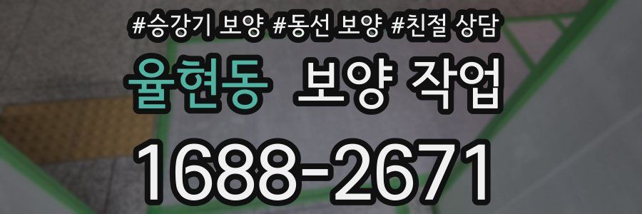 율현동 보양 작업