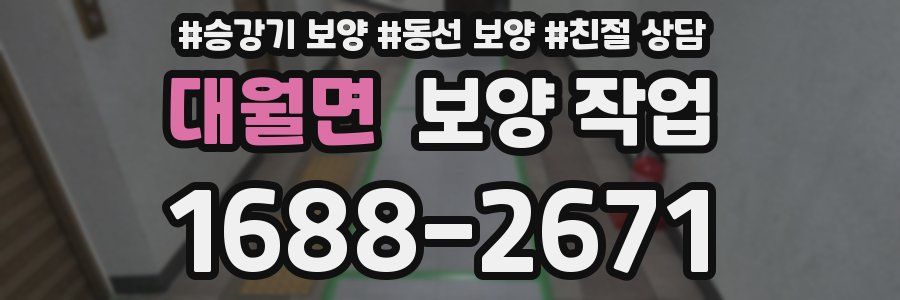 대월면 보양 작업