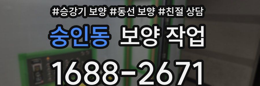 숭인동 보양 작업