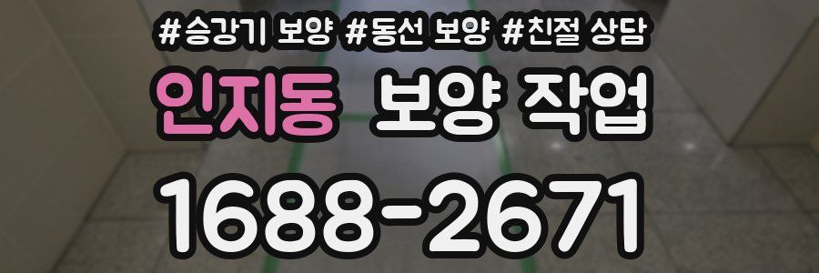 인지동 보양 작업