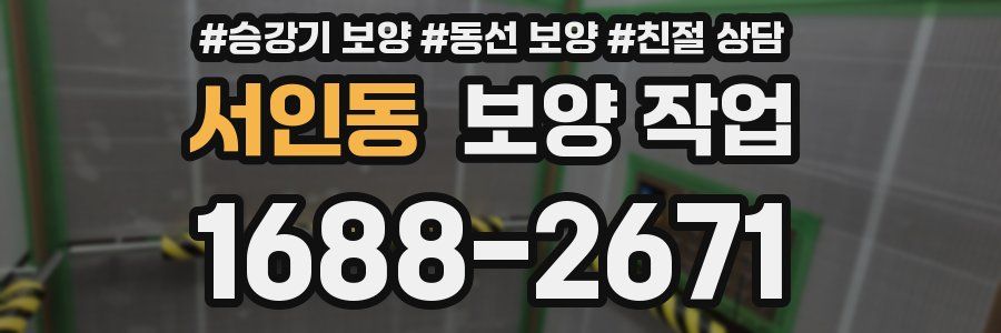 서인동 보양 작업