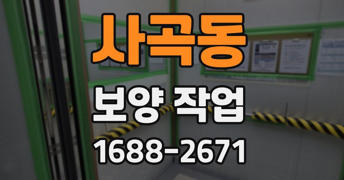 사곡동 보양 작업