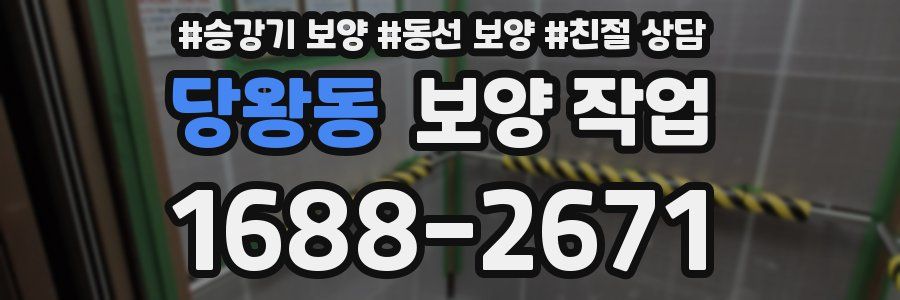 당왕동 보양 작업