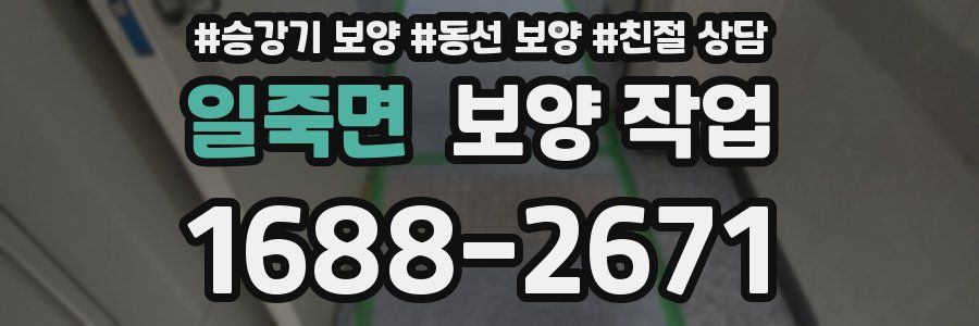 일죽면 보양 작업