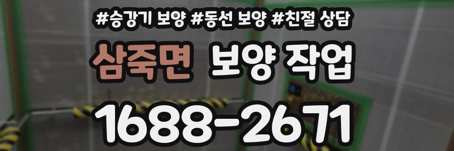 삼죽면 보양 작업