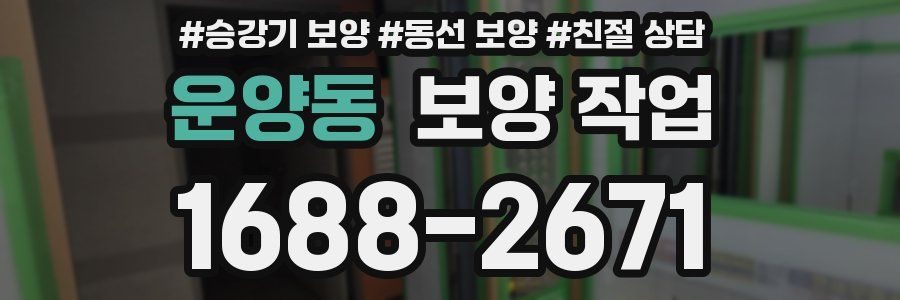 운양동 보양 작업
