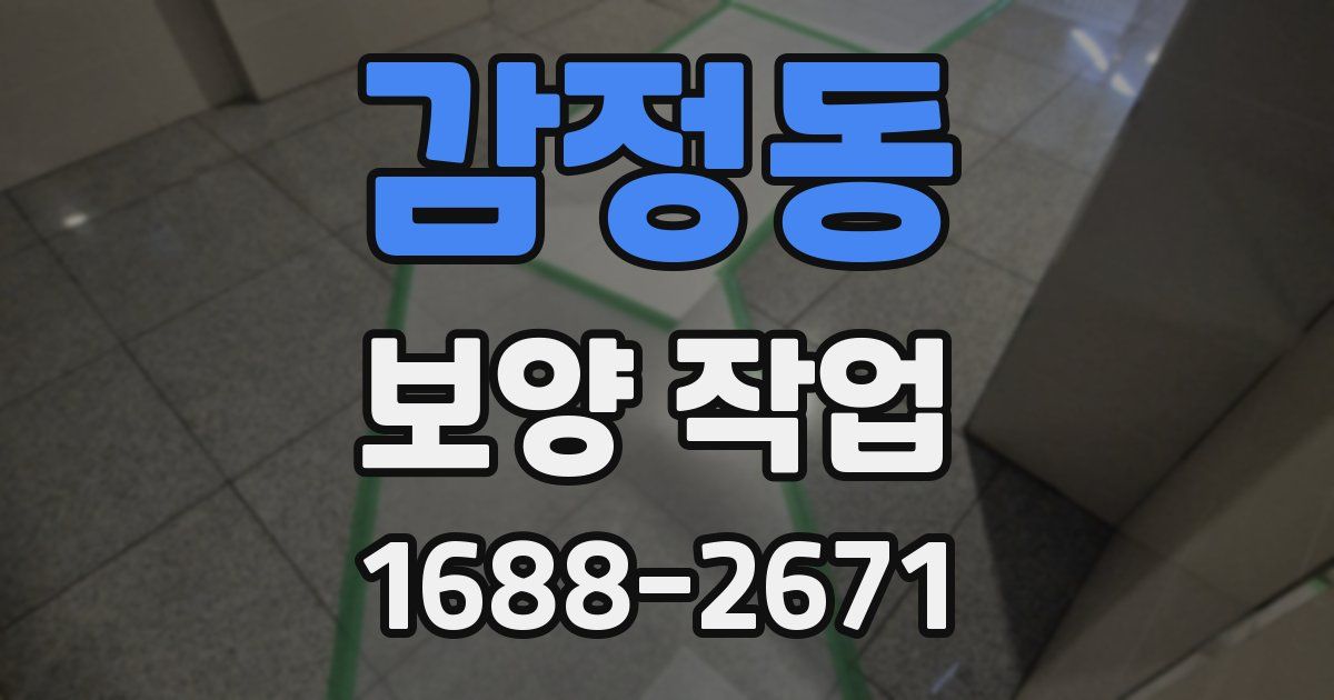 감정동 보양 작업
