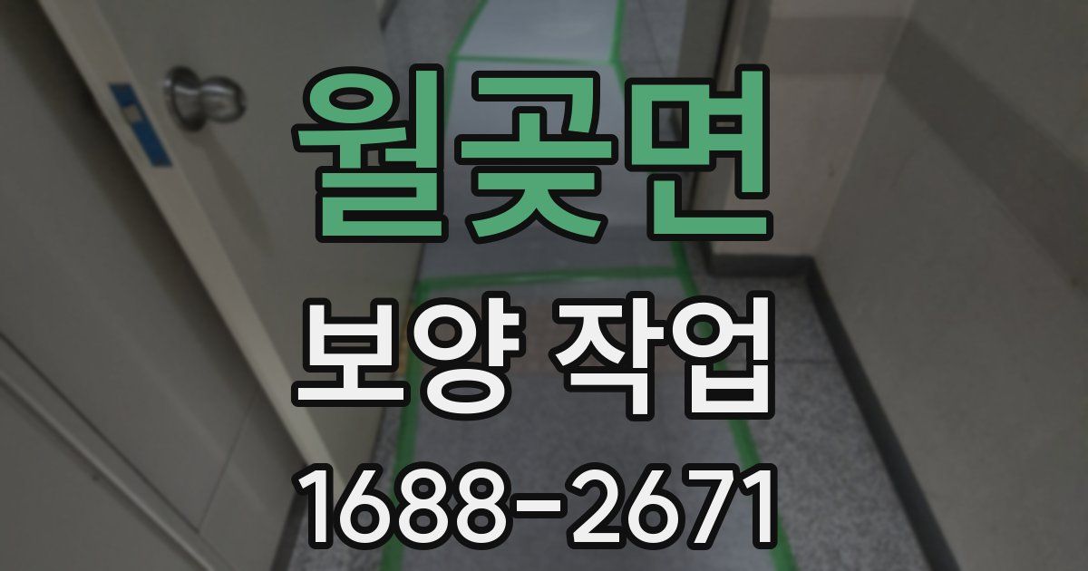 월곶면 보양 작업