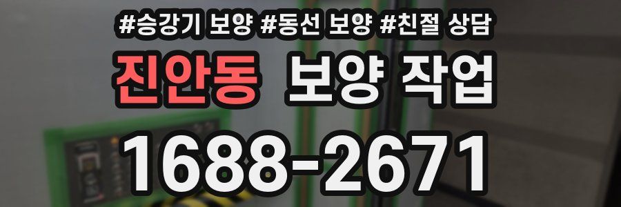 진안동 보양 작업