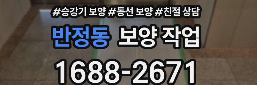 반정동 보양 작업
