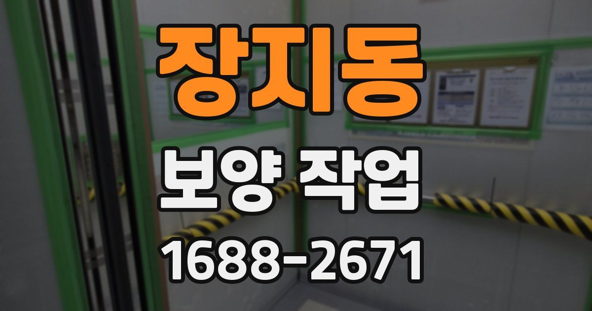 장지동 보양 작업