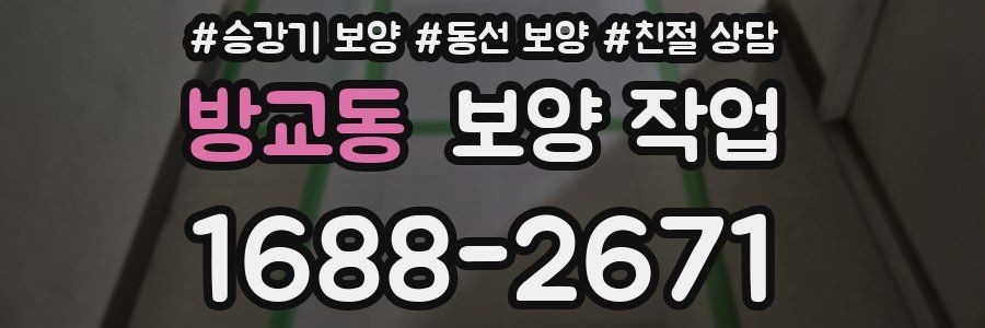 방교동 보양 작업