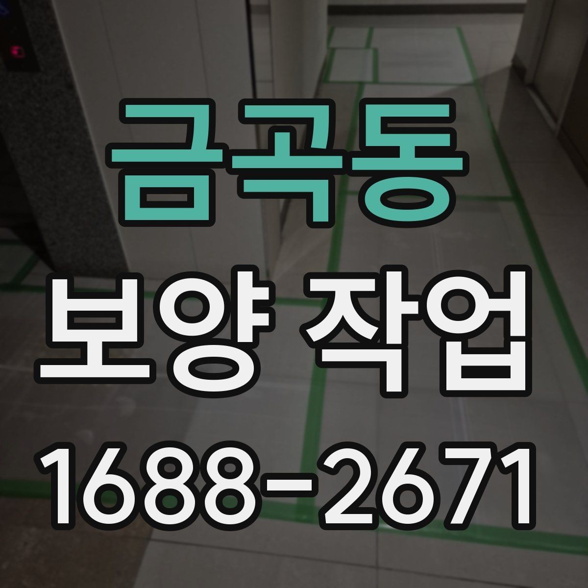 금곡동 보양 작업 시 주의할 점과 관리 방법