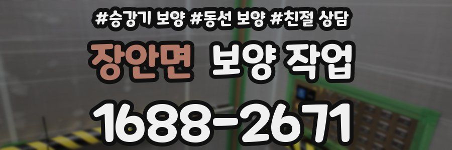 장안면 보양 작업