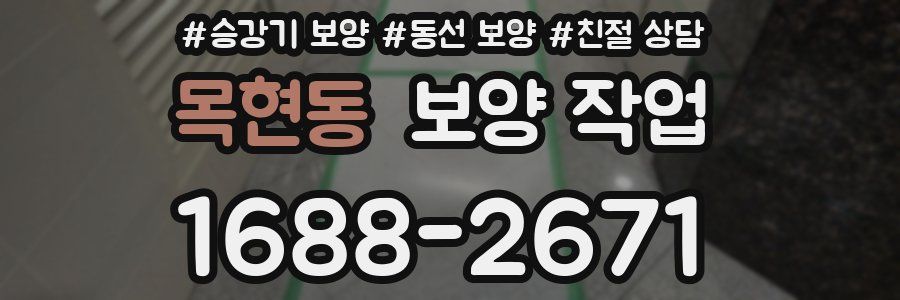 목현동 보양 작업