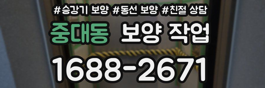 중대동 보양 작업