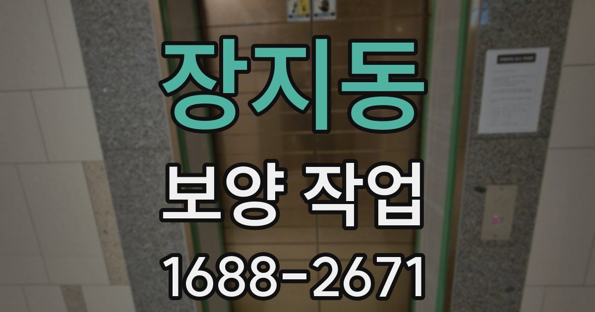장지동 보양 작업