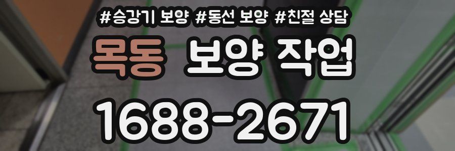 목동 보양 작업