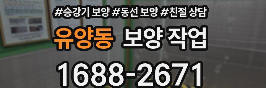 유양동 보양 작업