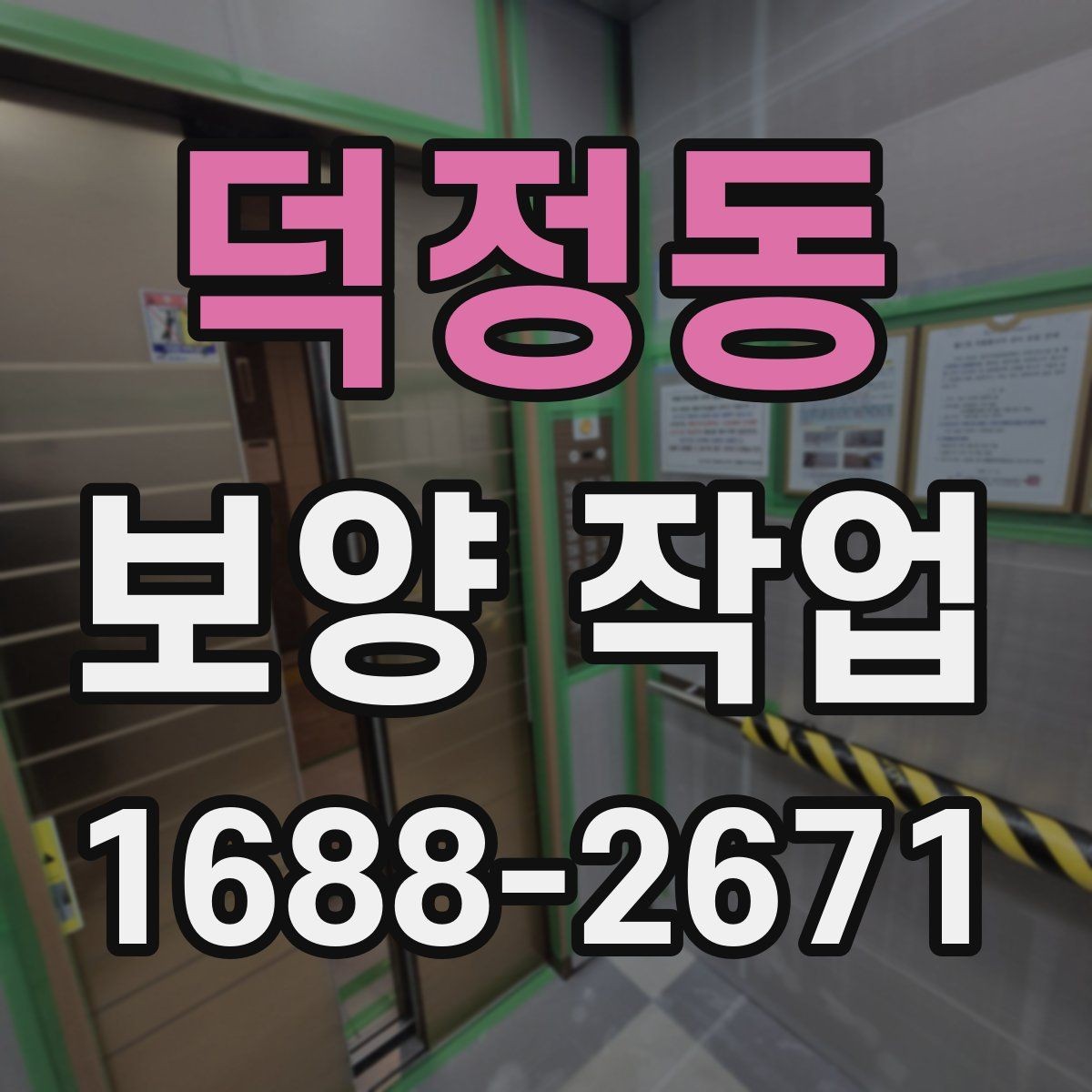 덕정동 보양 작업 전후 사진으로 보는 현장 변화