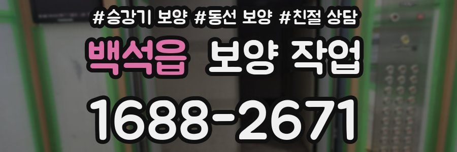 백석읍 보양 작업